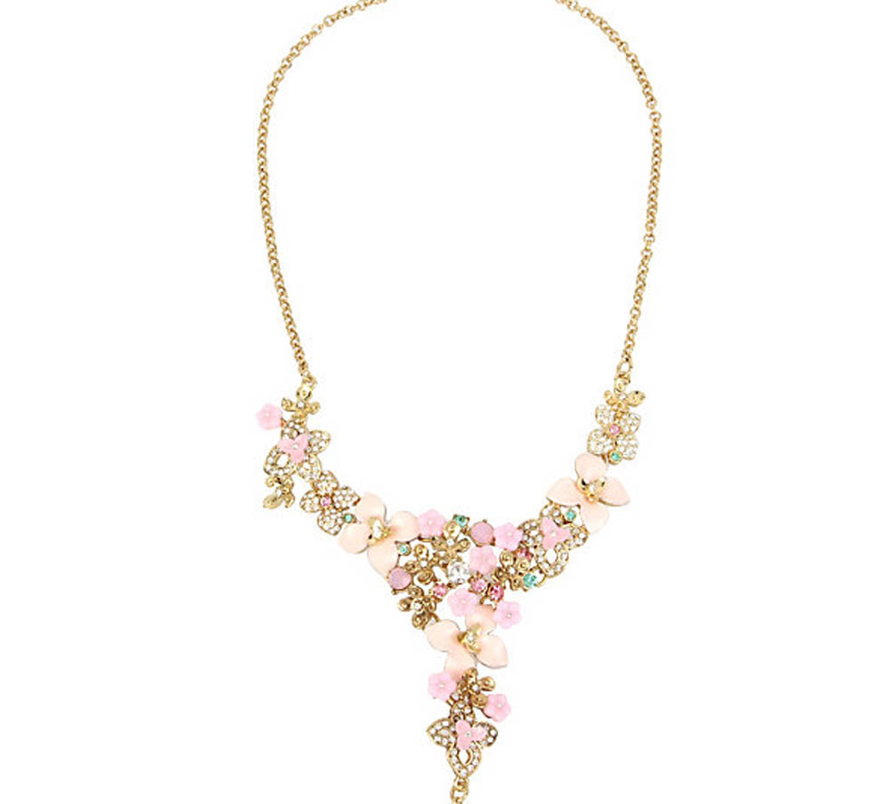 Betsey Johnson Jewelry MARIE ANTOINETTE FLOWER Y NECKLACE